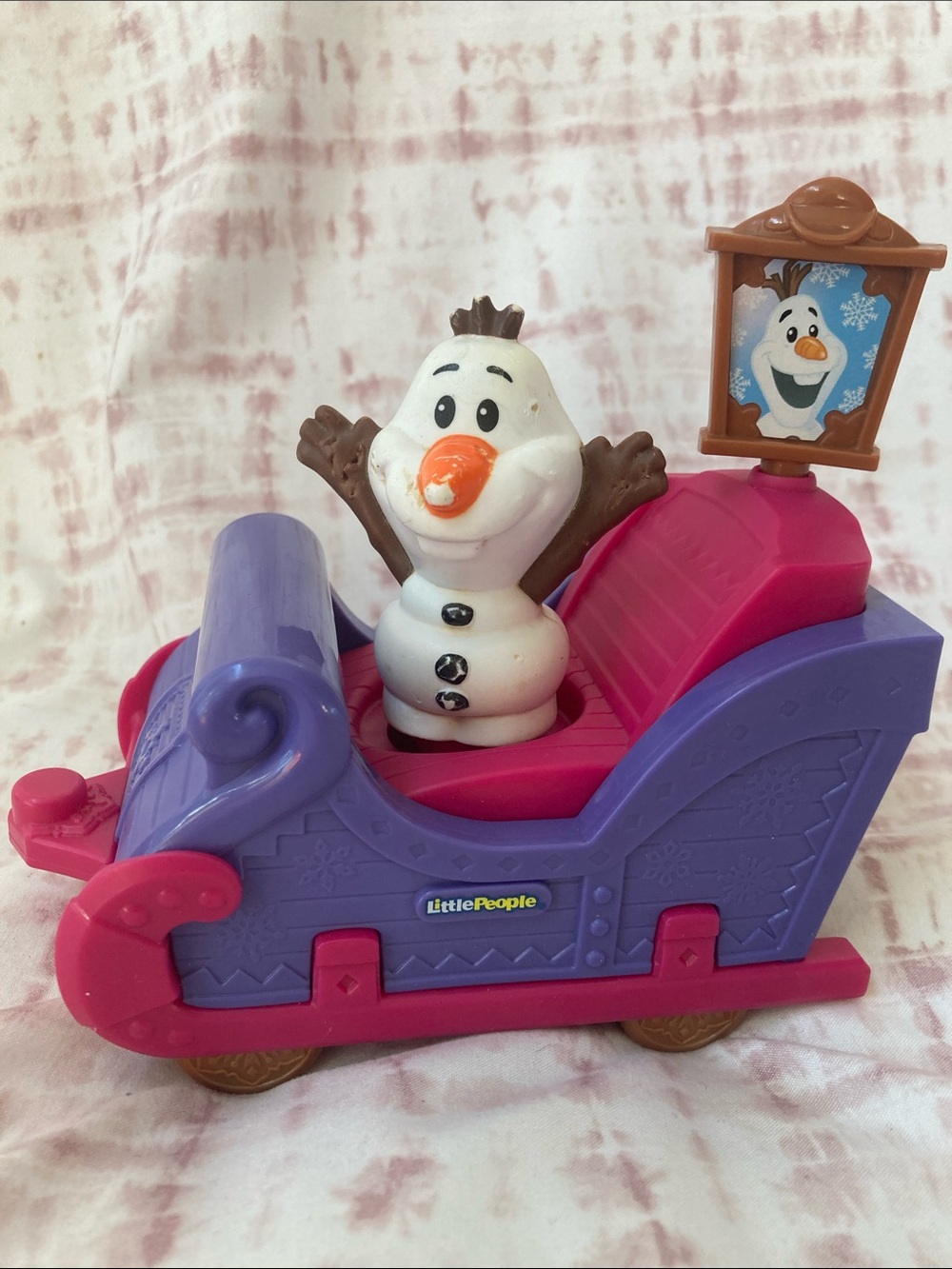 Fisher Price Little People~ Disney Frozen OLAF Princess Parade Float Figure